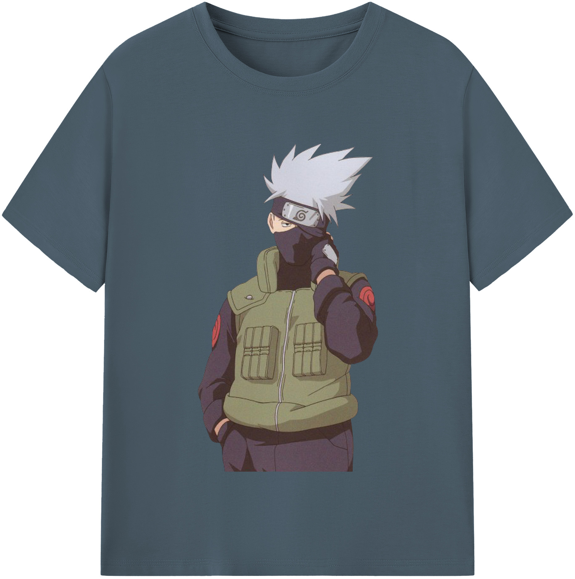 （画像用） NARUTO -ナルト- はたけ カカシ Hatake Kakashi 綿100％半袖Tシャツ（フロントプリント）
